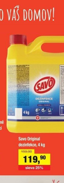 Savo Original dezinfekce, 4 kg