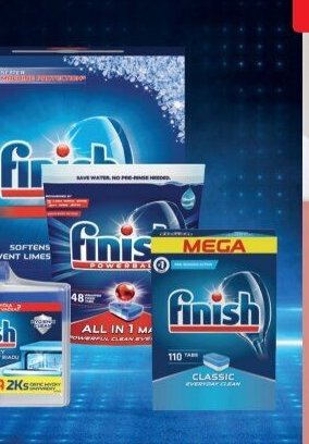 Finish čistič myčky tekutý, 2x250 ml, více druhů