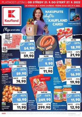 aktuální leták Kaufland 21.9.2022-27.9.2022