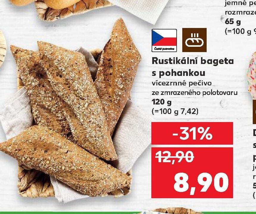 Rustikální bageta s pohankou