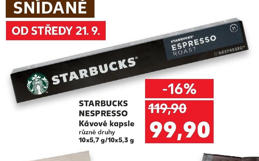 STARBUCKS NESPRESSO Kávové kapsle