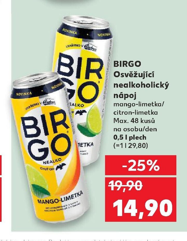 Birgo osvěžující nealkoholický nápoj