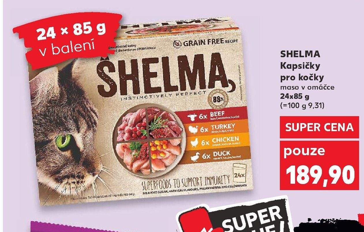 SHELMA Kapsičky pro kočky