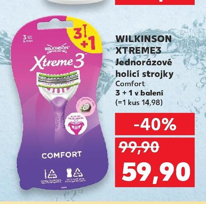 Wilkinson Xtreme3 Jednorázové holicí strojky