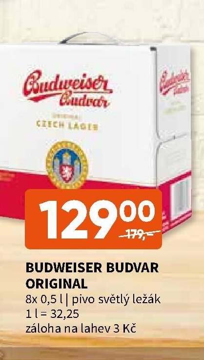BUDWEISER BUDVAR ORIGINAL 8x0,5l