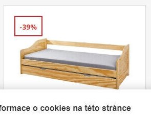 Dětská postel se zábranou