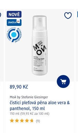 Moy by Stefanie Giesinger čistící pleťová pěna aloe vera & panthenol, 150 ml - dm drogerie aktualniletaky.eu