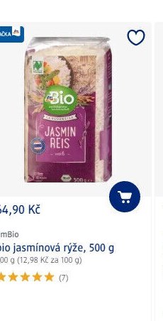 dmBio bio jasmínová rýže, 500 g - dm drogerie aktualniletaky.eu