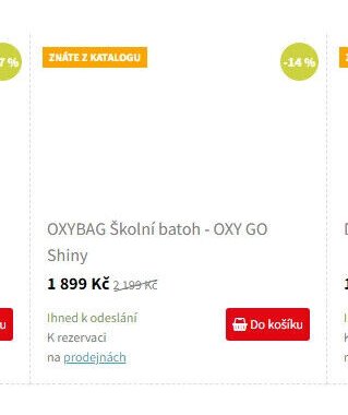 OXYBAG Školní batoh - OXY GO Shiny