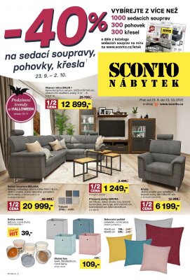 Leták Sconto nábytek Sconto nábytek platný od 2022-09-23 do 2022-10-13