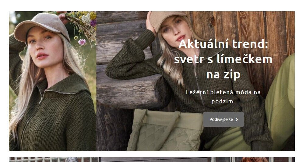 Svetr s límečkem na zip