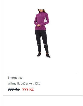 Energetics Wilma II, běžecké tričko