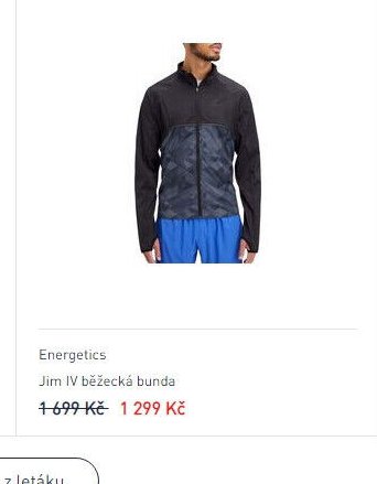 Energetics Jim IV běžecká bunda