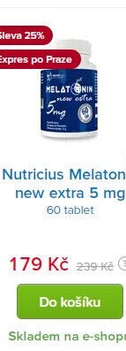 Nutricius Melatonin new extra 5 mg
