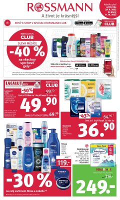 aktuální leták ROSSMANN drogerie 29.9.2022-11.10.2022