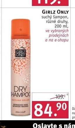 Girlz Only suchý šampon
