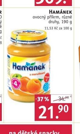 Hamánek ovocný příkrm