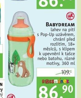 Babydream lahev s Pop-Up uzávěrem