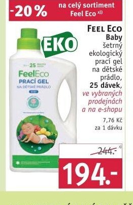 Feel Eco Baby šetrný ekologický prací gel