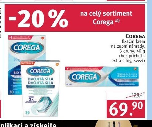 COREGA fixační krém na zubní náhrady
