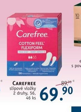 Carefree slipové vložky