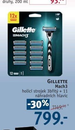 Gillette Mach3 holicí strojek