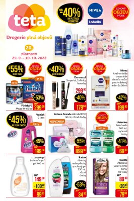 aktuální leták Teta drogerie 29.9.2022-10.10.2022