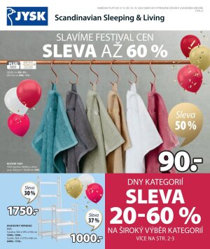 aktuální leták Jysk 27.9.2022-18.10.2022