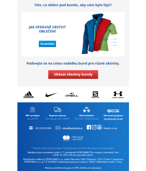 aktuální leták Sportisimo 9.10.2022-14.10.2022