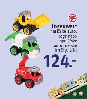 IDEENWELT hasičské auto, bagr nebo popelářské auto