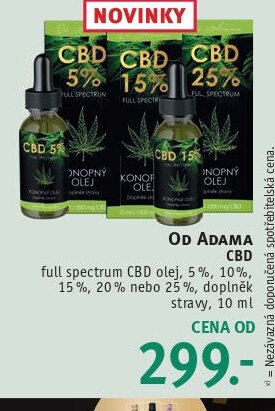 Adama CBD oleje
