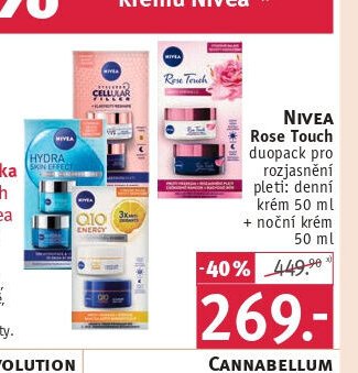 Nivea Rose Touch duopack