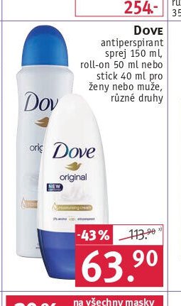 Dove antiperspirant