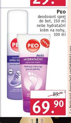 Peo deodorant sprej do bot / krém na nohy