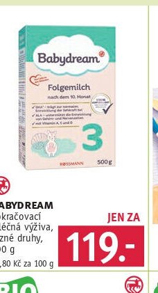 BABYDREAM pokračovací mléčná výživa
