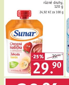 SUNAR Ovocná kašička