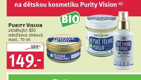 PURITY VISION zklidňující BIO měsíčková zinková mast, 70 ml