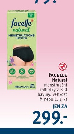 Facelle Natural menstruační kalhotky