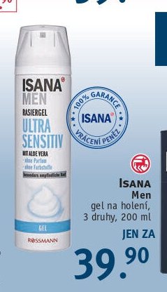 Isana Men gel na holení