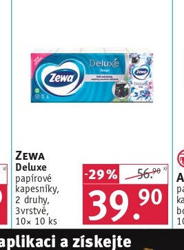 Zewa Deluxe papírové kapesníky