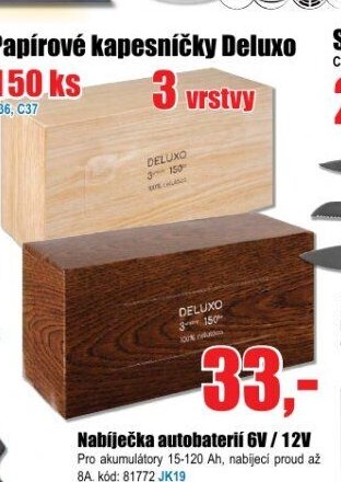 Papírové kapesníčky Deluxo 150 ks - EVA.cz aktualniletaky.eu