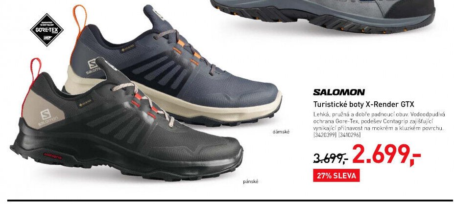SALOMON Turistické boty X-Render GTX