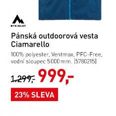 Pánská outdoorová vesta Ciamarello