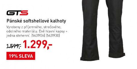Pánské softshellové kalhoty