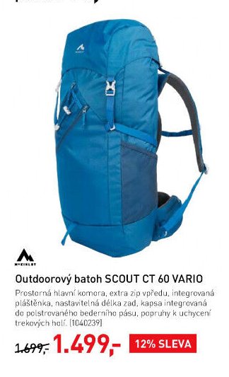 Outdoorový batoh SCOUT CT 60 VARIO