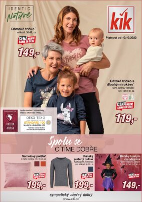aktuální leták Kik textil 10.10.2022-31.10.2022