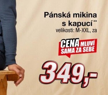 Pánská mikina s kapucí