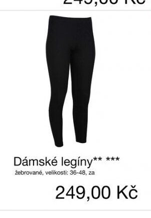 Dámské legíny