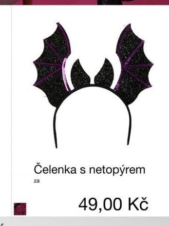 Čelenka s netopýrem