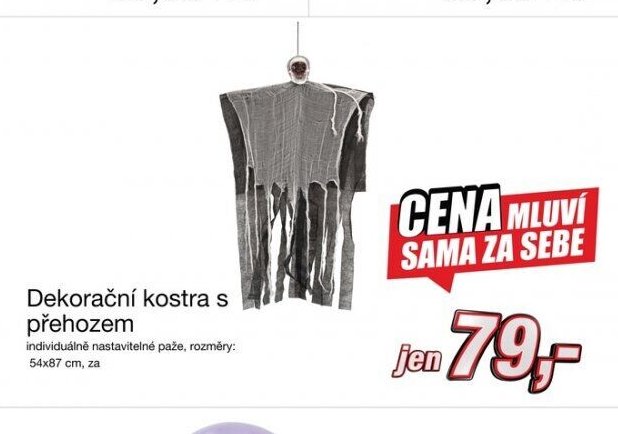 Dekorační kostra s přehozem